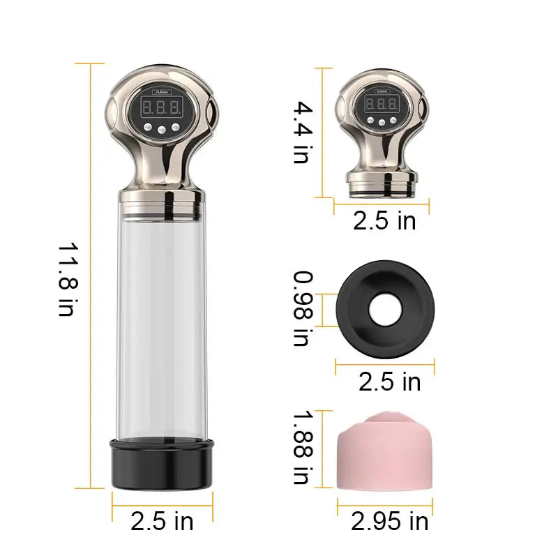 XP15: Electric Penis Enlargement Vacuum Pump With 2 Sleeves